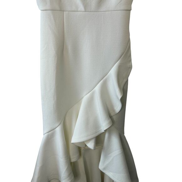 Hello Molly White Hard To Be Cool Midi Dress Women's Size 8 NEW - Picture 6 of 12